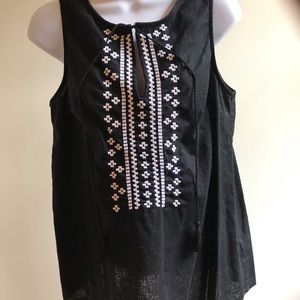 Linen Tank top with tassels